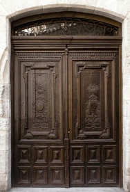 Входная уличная дверь из дерева 1-56 Vinchelli, фото