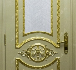 фото Варианты отделки дверей Отделка глянцевой эмалью