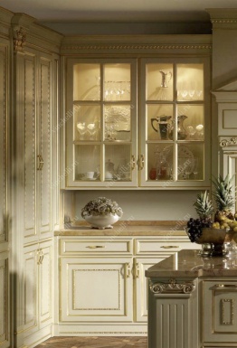 фото Кухни из массива Белая кухня из МДФ Classic 4