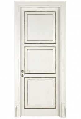 фото Межкомнатные двери сложность 1 Белая межкомнатная дверь 1-24