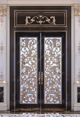 фото Нестандартные двери сложность Lux Дверь Golden Garden Венге 22, со стеклом