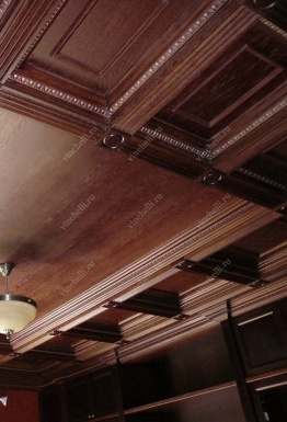 фото Кессонные потолки Деревянный потолок 4