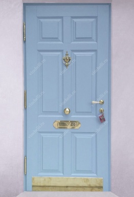 фото Противовзломные уличные двери Деревянная входная дверь, английская