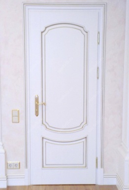 фото Белые двери Межкомнатная дверь массив дуба 1-8
