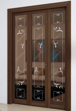 фото Нестандартные двери сложность Lux Дверь цвета орех Винтаж Л-19