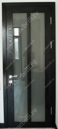 фото Межкомнатные двери венге Межкомнатная дверь цвета венге 1-7, со стеклом