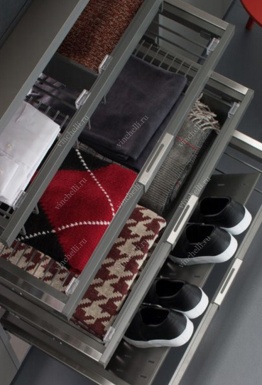 фото Гардеробные системы Выдвижные секции для вещей и обуви