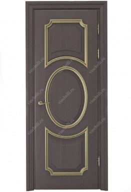 фото Межкомнатные двери дуб Дверь из массива дуба цвета венге 3-26