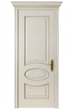 фото Белые двери Межкомнатная дверь из массива дуба 3-23