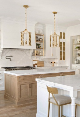 фото Белые кухни из массива Белая кухня Fasci dell'ottone