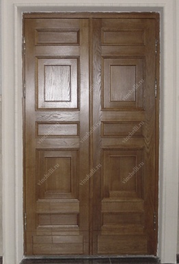 фото Входные двери из дуба Филенчатая входная дверь 1-6